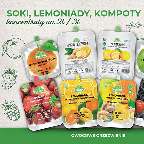 Lemoniady i kompoty Purena – owocowe orzeźwienie prosto z natury