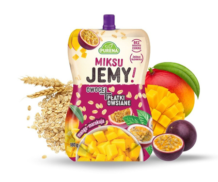 Przekąska miksuJEMY mango-marakuja + płatki owsiane 180g