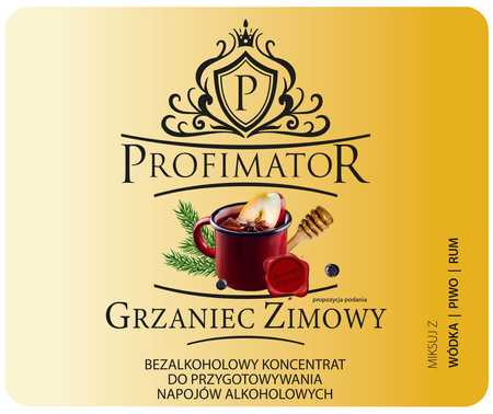 Grzaniec Zimowy PROFIMATOR 300ml – Bezalkoholowy Koncentrat do Drinków i Napojów