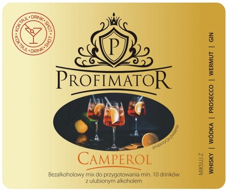 CAMPEROL 300ml – bezalkoholowa baza o ziołowo-cytrusowym smaku do stylowych drinków
