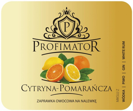 CYTRYNA-POMARAŃCZA 300ml – bezalkoholowa baza do cytrusowych drinków i lemoniad