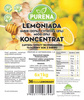 Lemoniada Imbir-Cytryna-Miód Koncentrat 1 kg – Naturalny napój z 28% soków, na 6 litrów