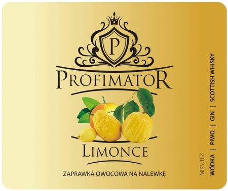 Bezalkoholowy koncentrat cytrynowy PROFIMATOR LIMONCE 300 ml – naturalna baza do drinków i nalewek