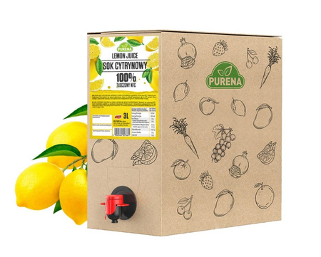 Naturalna Moc Cytryn – Sok 100% Tłoczony na Zimno NFC 3L