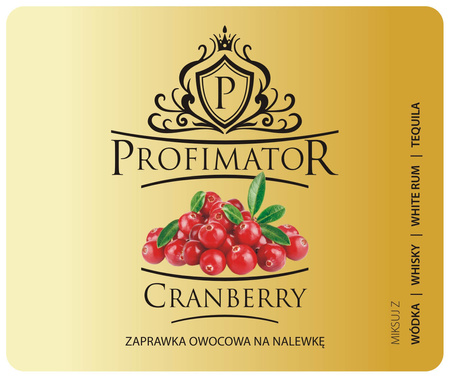 Syrop barmański Profimator ŻURAWINA 300 ml – Esencja smaku żurawiny w każdej kropli!