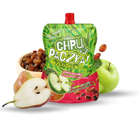Chrupaczka jabłko-gruszka z cynamonem i rodzynkami 180 g