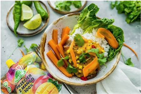 Przecier z mango 100% bez cukru PURENA – tropikalna esencja w saszetce 300g