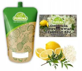 Lemoniada cytryna-kwiat czarnego bzu koncentrat 1kg na 6 litrów